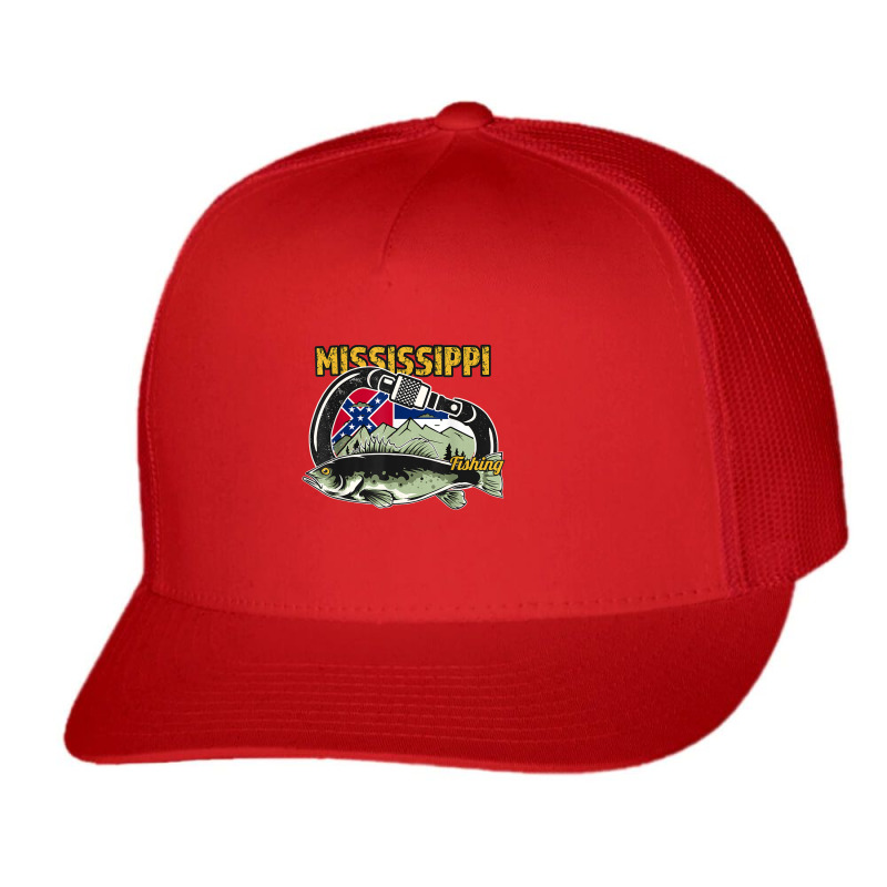 Carabiner Mississippi Fishing Trucker Cap | Artistshot