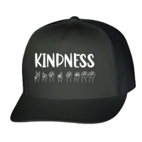 Stop Bullying Kindness Matters Sign Language Trucker Cap | Artistshot