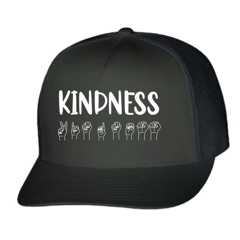 Stop Bullying Kindness Matters Sign Language Trucker Cap by Vivu991 | Artistshot