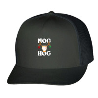 Nog Hog National Eggnog Christmas Holiday Food Trucker Cap | Artistshot