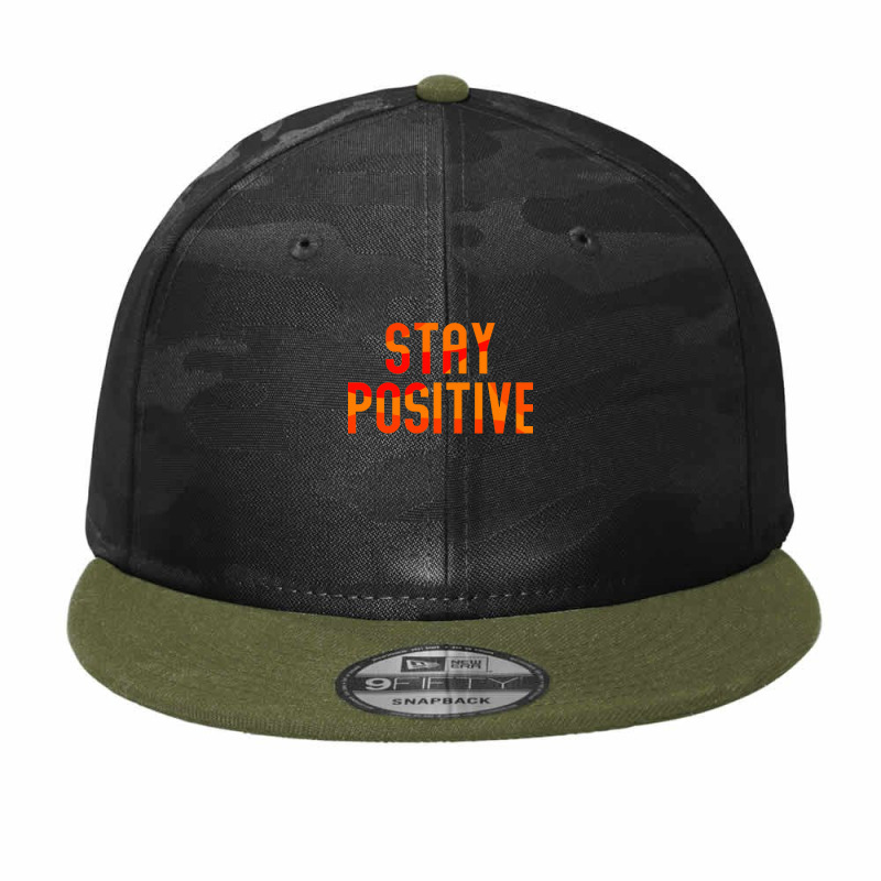 Stay Happy And Free Camo Snapback by asbakku | Artistshot