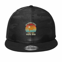 Mens My Favorite People Call Me Papa Bob Cute Sloth Lover Grandpa Prem Camo Snapback | Artistshot