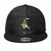 Sloth Turtle Snail Animal Running Wildlife Slowly Camo Snapback | Artistshot