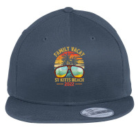 Vintage Family Vacation 2022 Lost Paradise St Kitts Beach Flat Bill Snapback Cap | Artistshot