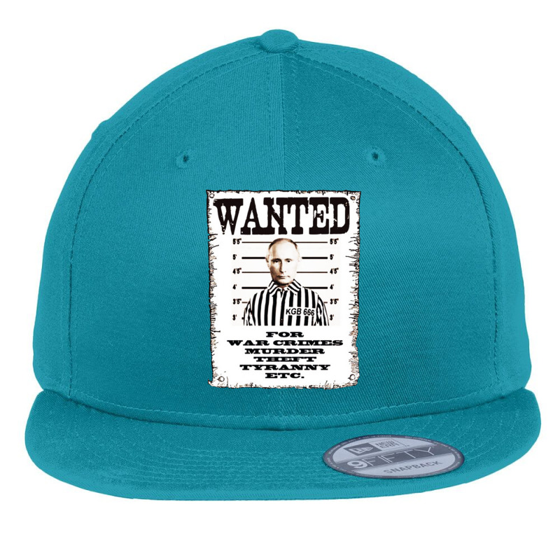 Wanted Dead Or Alive Putin War Crimes Flat Bill Snapback Cap by halahbohk | Artistshot