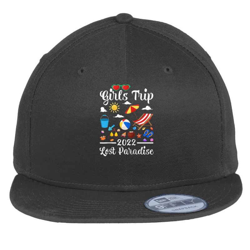 Girls Trip 2022 Summer Vacation Lost Paradise Beach Raglan Baseball Te Flat Bill Snapback Cap by LemonJack | Artistshot