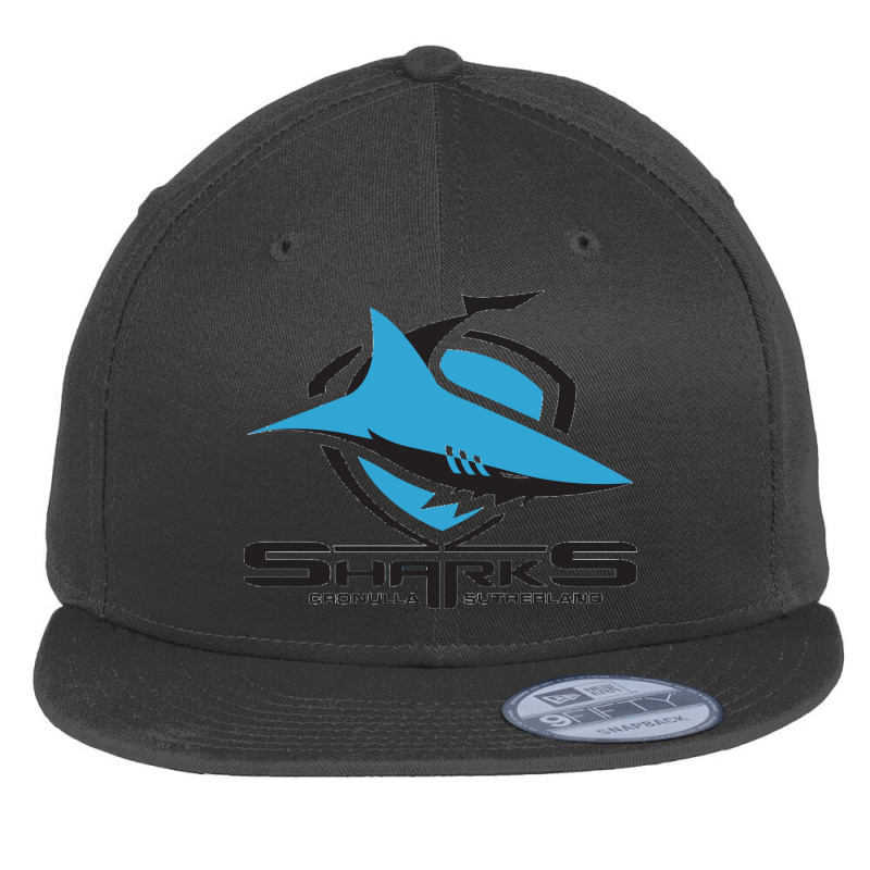 Cronulla Sharks Flat Bill Snapback Cap by SomArt | Artistshot