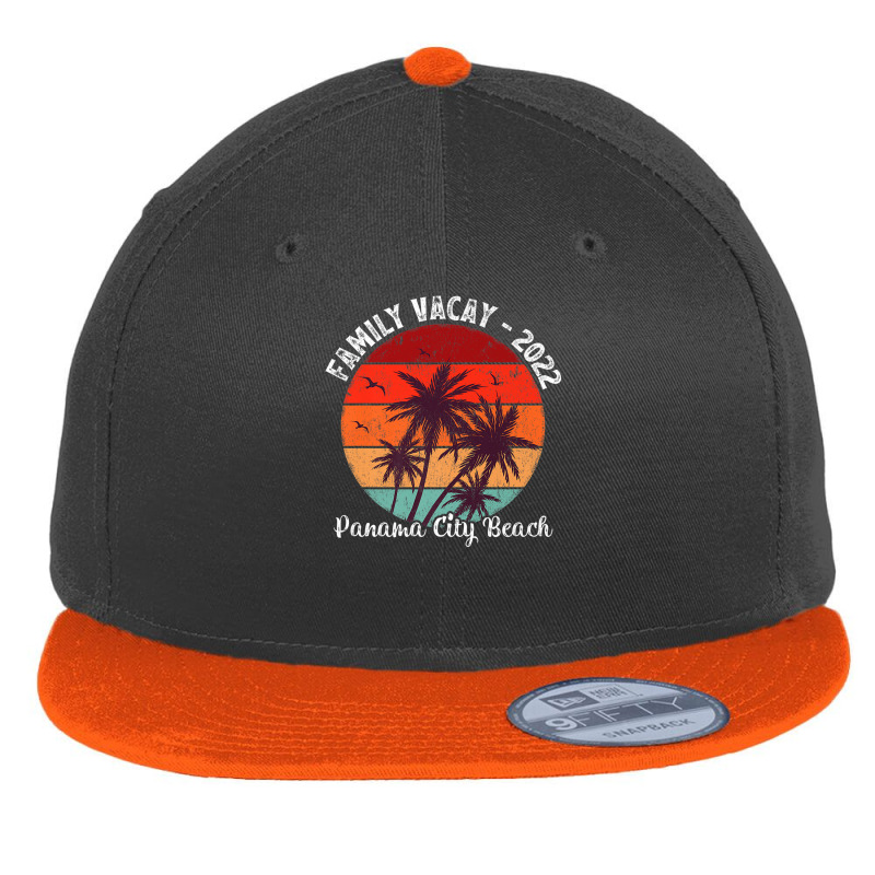 Family Vacation 2022 Vintage Retro Florida Panama City Beach Premium Flat Bill Snapback Cap by Yuh2105 | Artistshot