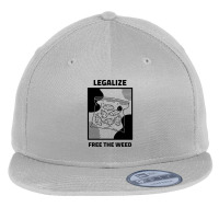 Legalize Free The Weed 420 Funny Weed Lover Gift Cannabis Smoker Flat Bill Snapback Cap | Artistshot