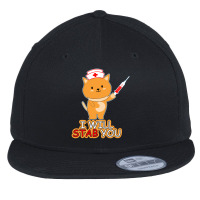 Funny Nurse Funny Cat Mom Cute Kawaii Cat Nurse Flat Bill Snapback Cap | Artistshot