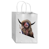 The Horned Shirtless Trump Protestor Cub Paper Bag - 8 X 4 1/2 X 10 1/4 | Artistshot