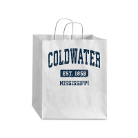 Coldwater Mississippi Ms Vintage Athletic Sports Design T Shirt Debie Paper Bag - 10 X 5 X 13 | Artistshot