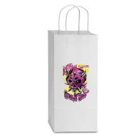 Techno Hardcore Gabber Ecstasy Satan Frenchcore Drum N Bass Tank Top Double Wine Paper Bag - 6 1/2 X 3 1/2 X 12 3/8 | Artistshot