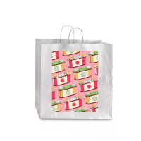 Pinhole Camera T  Shirt Retro Pinhole Camera Pattern   Spring Seasonal Jumbo Paper Bag - 18 X 7 X 18 3/4 | Artistshot