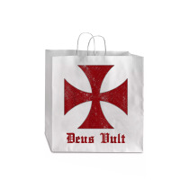 Deus Vult Templar Order Knights Templar Holy Cross Helmet T Shirt Jumbo Paper Bag - 18 X 7 X 18 3/4 | Artistshot