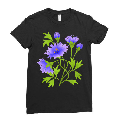 Flowers Art T  Shirtflowers T  Shirt (17) Ladies Fitted T-shirt Designed By Bestreview