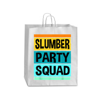 Girls Sleep Over Squad Sleep Over Party Birthday Pjs T Shirt Queen Paper Bag - 16 X 6 X 19 1/4 | Artistshot