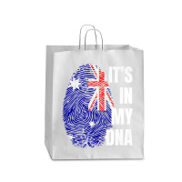 Australian Flag Dna Fingerprint Australia Premium T Shirt Queen Paper Bag - 16 X 6 X 19 1/4 | Artistshot