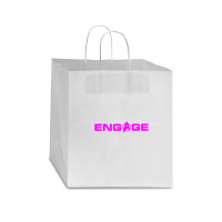 'engage' Funny Trend New Gifts Essensial Captain Jean Luc Picard Star Paper Bag - 13 X 7 X 13 | Artistshot