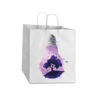 Bulb Of Light T  Shirt Bulb Of Light   Purple Nature T  Shirt Take Out Paper Bag - 14 X 10 X 15 1/2 | Artistshot