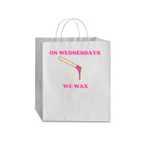 On Wednesdays We Wax Esthetician Aesthetician Skincare T Shirt Traveler Paper Bag -13 X 6 X 15 3/4 | Artistshot