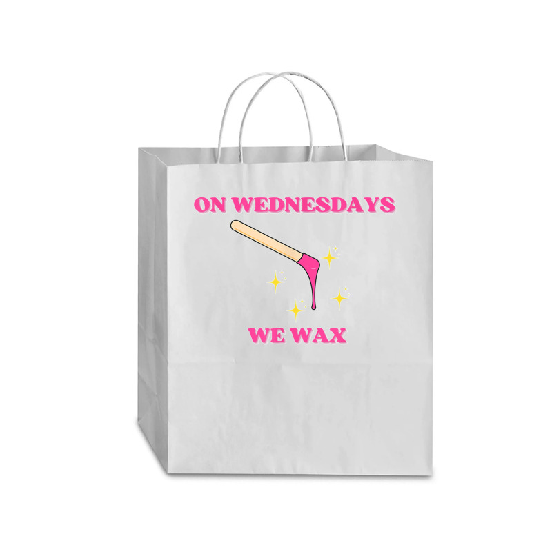 On Wednesdays We Wax Esthetician Aesthetician Skincare T Shirt Traveler Paper Bag -13 X 6 X 15 3/4 | Artistshot