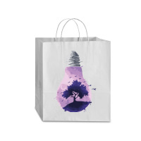 Bulb Of Light T  Shirt Bulb Of Light   Purple Nature T  Shirt Traveler Paper Bag -13 X 6 X 15 3/4 | Artistshot