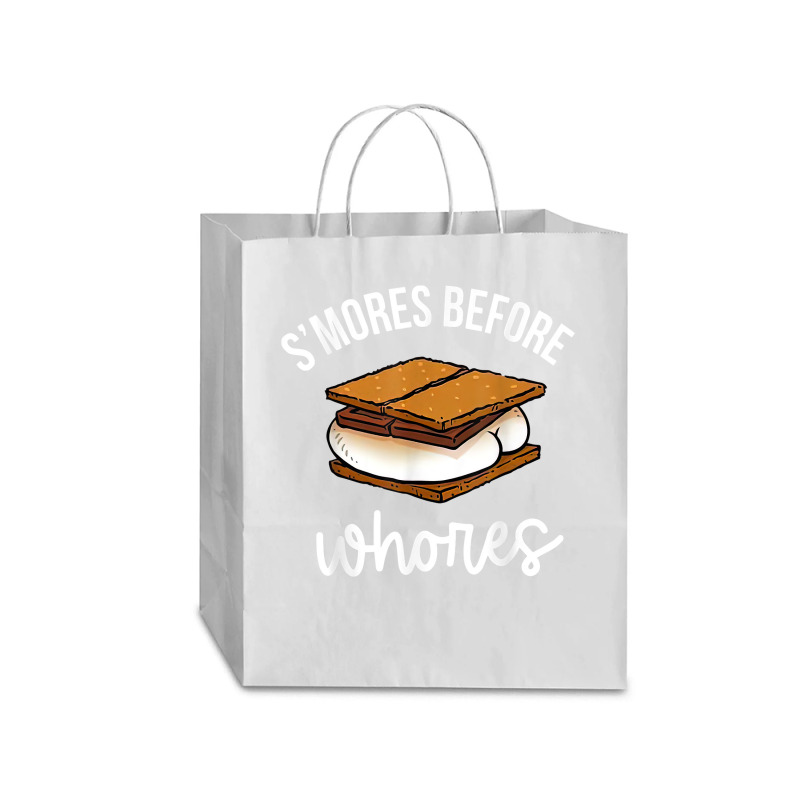 S'mores Before Whores Apparel T Shirt Traveler Paper Bag -13 X 6 X 15 3/4 | Artistshot