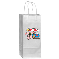 Beach T  Shirt Ami+ Keco T  Shirt Wine Paper Bag - 5 1/2 X 3 1/4 X 13 | Artistshot