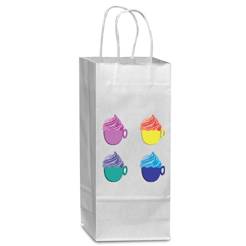 Cool Cup Icecream Dessert Collection T  Shirt Cup Ice Cream Dessert Il Wine Paper Bag - 5 1/2 X 3 1/4 X 13 | Artistshot