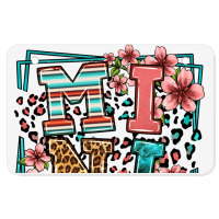 Floral Leopard Frame Mini Atv License Plate | Artistshot