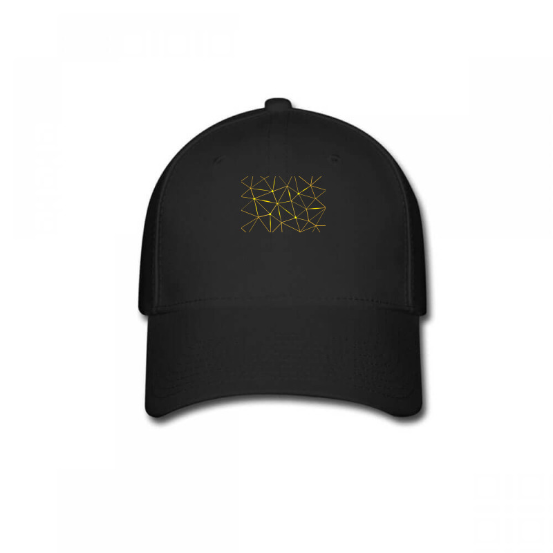 Pattern Design T  Shirt Geometric Black Triangles Gold Lines T  Shirt Baseball Cap by graysonmante940 | Artistshot