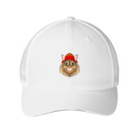 Cat Lover I Fireman Cat I Firefighter Siberian Cat Premium Mesh Cap | Artistshot