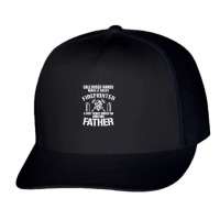 Calloused Hands Make Great Firefighter A Soft Heart A Father Premium Trucker Cap | Artistshot