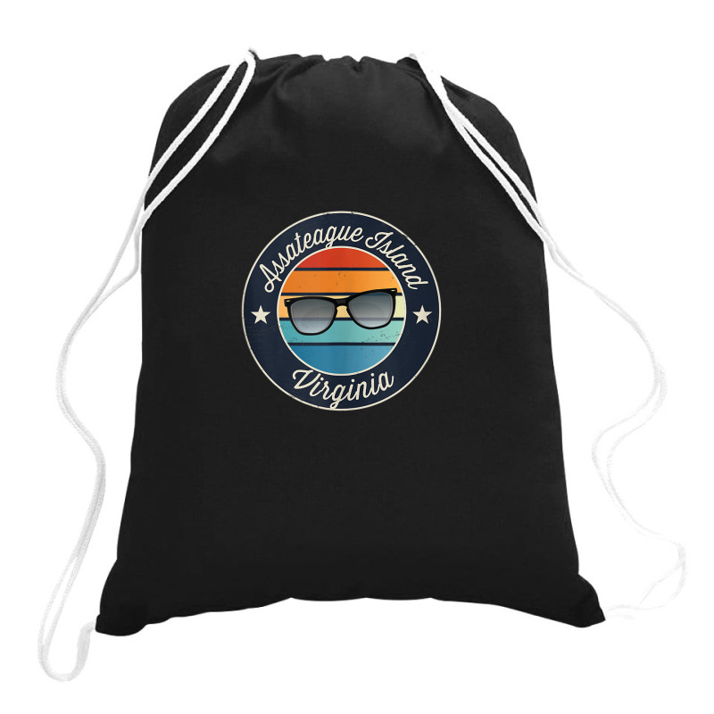 Assateague Island Virginia Souvenir Graphic Tank Top Drawstring Bags | Artistshot