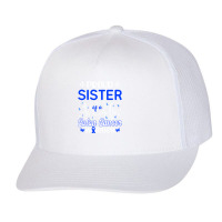 Proud Sister Of A Colon Cancer Warrior T  Shirt Proud Sister Of A Colo Trucker Cap | Artistshot