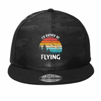 I'd Rather Be Flying Tshirt Aviation Shirt Airplane Pilot T Shirt Camo Snapback | Artistshot