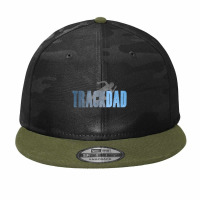 Mens Track Dad Track & Field Runner Cross Country Running Father Camo Snapback | Artistshot