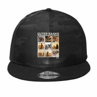 Outer Banks Group Shot Photo Panel Collage Camo Snapback | Artistshot