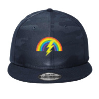 Rainbow Lightning Bolt Camo Snapback | Artistshot