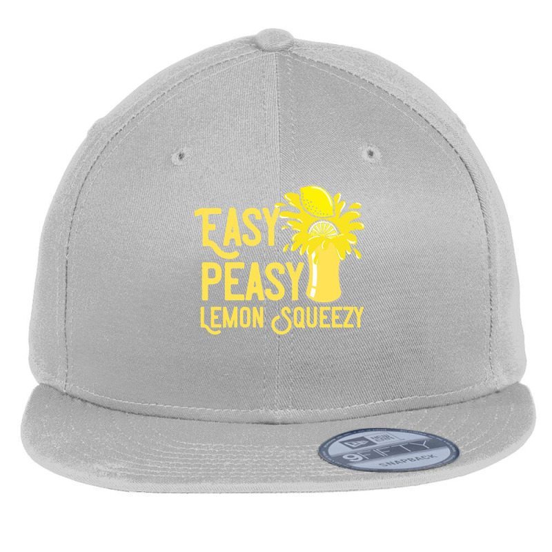 Lemon T  Shirt Easy Peasy Lemon Squeezy Summertime Lemonade Lover T  S Flat Bill Snapback Cap by uabshire421 | Artistshot