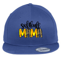 Softball Mama Mom Life Leopard Baseball Mother's Day Boys Flat Bill Snapback Cap | Artistshot