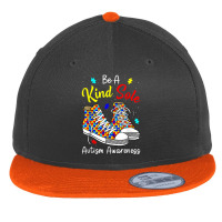 Be A Kind Sole Autism Awareness Rainbow Trendy Puzzle Shoes Flat Bill Snapback Cap | Artistshot