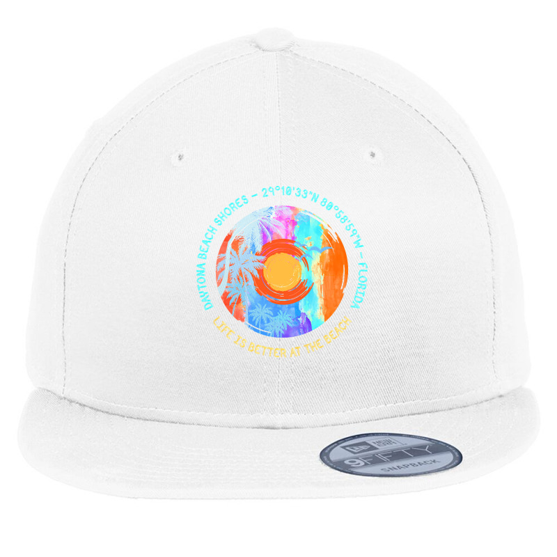 Daytona Beach Shores T  Shirt Daytona Beach Shores, Volusia County, Fl Flat Bill Snapback Cap | Artistshot