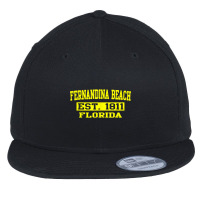 Fernandina Beach T Shirt Florida Amelia Island Tee Shirt Flat Bill Snapback Cap | Artistshot