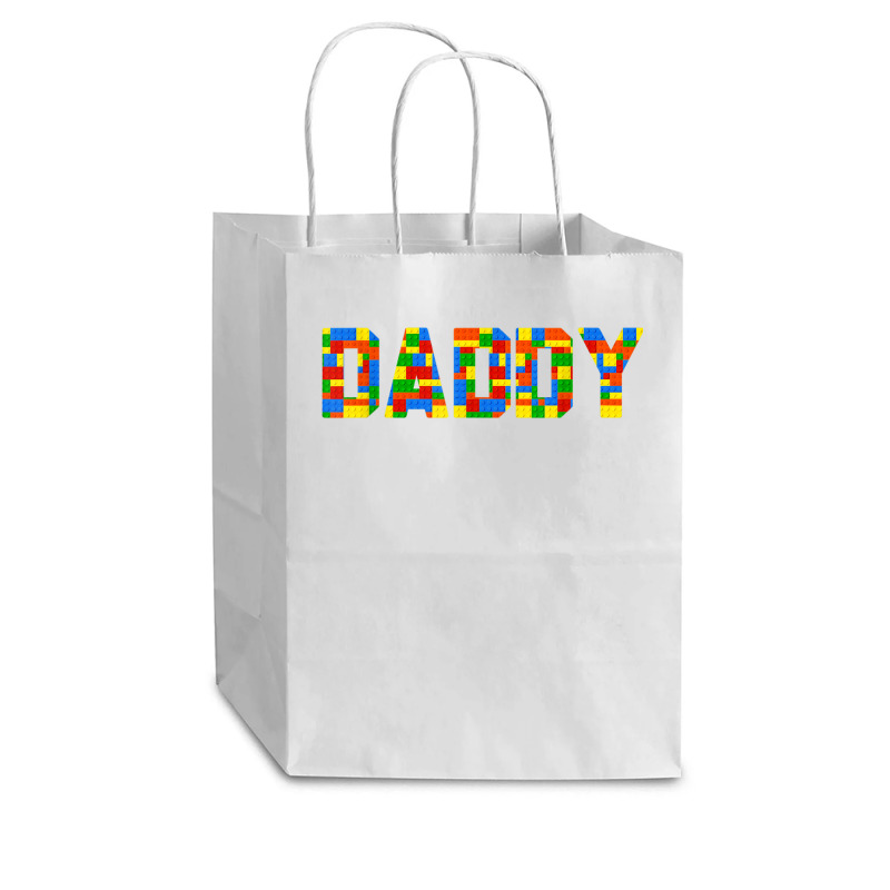 Daddy Brick Builder Funny Blocks Master Builder Cub Paper Bag - 8 X 4 1/2 X 10 1/4 | Artistshot