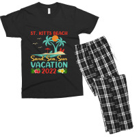 Beach Vacation 2022 Retro Lost Paradise St. Kitts Beach Men's T-shirt Pajama Set | Artistshot