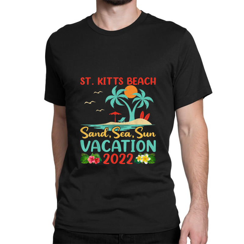 Beach Vacation 2022 Retro Lost Paradise St. Kitts Beach Classic T-shirt by Tiktify | Artistshot