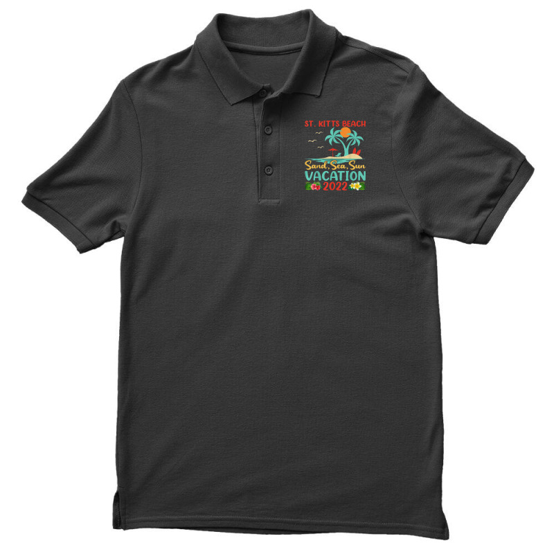 Beach Vacation 2022 Retro Lost Paradise St. Kitts Beach Men's Polo Shirt by Tiktify | Artistshot