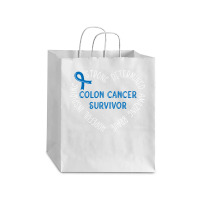 Colon Cancer T  Shirt Colon Cancer Survivor T  Shirt Debie Paper Bag - 10 X 5 X 13 | Artistshot